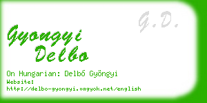 gyongyi delbo business card